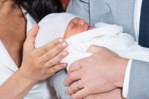 Royal baby Sussex being cradled by his dad Prince Harry